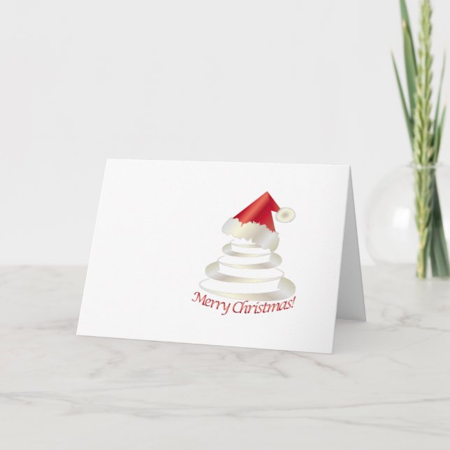 Tarjeta Festiva Pastel para Santa (Anverso)