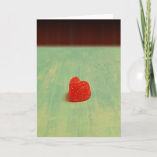 Tarjeta Festiva Pastilla de goma en forma de corazón
