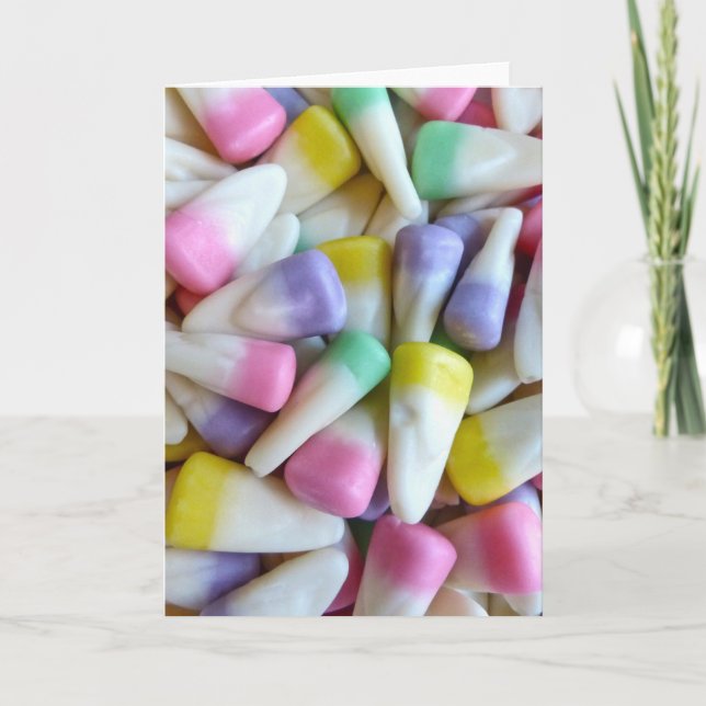 Tarjeta Festiva Pastillas de caramelo de Pascua (Anverso)