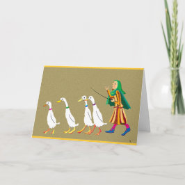 Tarjeta Festiva Pastor de patos