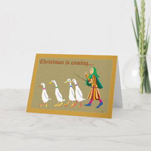 Tarjeta Festiva Pastor de patos - Personalizado