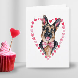 Tarjeta Festiva Pastor Mamá Día de San Valentín Perro Amor Bonito 