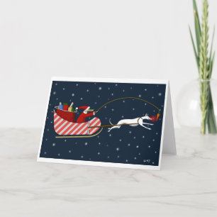 Tarjeta Festiva Patas de Santa y Roo-dy