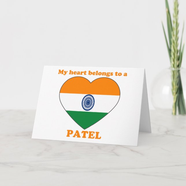 Tarjeta Festiva Patel (Anverso)