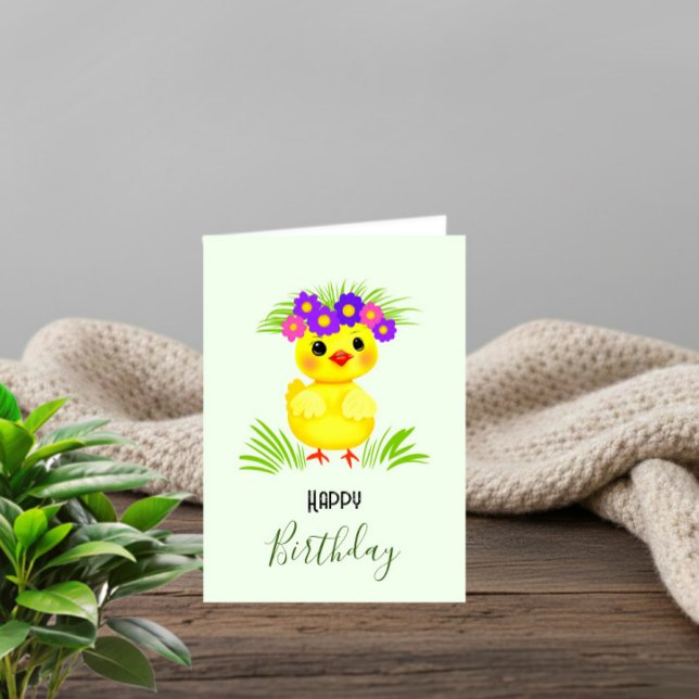 Tarjeta Festiva Pato amarillo pequeño (Subido por el creador)