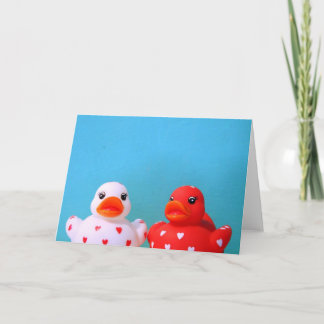 Tarjeta Festiva Patos de amor
