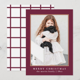 Tarjeta Festiva Patrón clásico de verificación de plumas Fotos nav