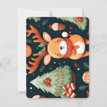 Patrón continuo con ciervos lindos