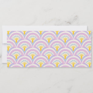 Tarjeta Festiva Patrón de cáscara de color pastel