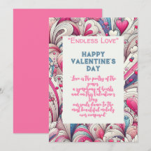 Patrón de corazones para siempre