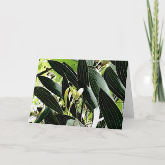 Tarjeta Festiva patrón de hoja