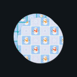 Tarjeta Festiva Patrón de invierno de snowman y copos de nieve<br><div class="desc">Viento a prueba de viento,  con un patrón ininterrumpido,  de soplete y copos de nieve</div>