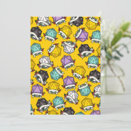 Tarjeta Festiva Patrón de juego de dados D20