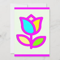 Patrón de la flor de los tulipanes rosa y cal páli