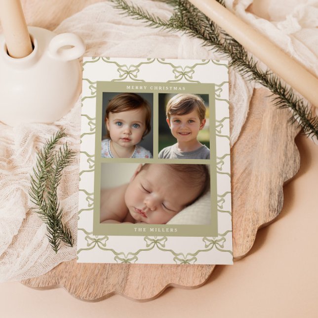 Tarjeta Festiva Patrón de lazo de salvia en acuarela (Subido por el creador)