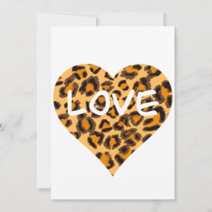 Tarjeta Festiva patrón de leopardo, diseño de guepardo  
