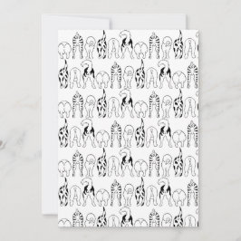 Tarjeta Festiva Patrón de manchas de perro