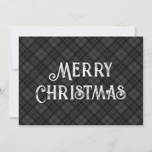 Tarjeta Festiva Patrón de Navidades de invierno de lona blanco bla
