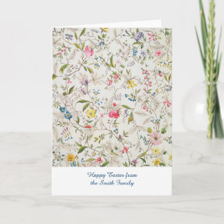 Tarjeta Festiva Patrón de papel tapiz floral