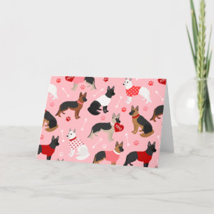 Tarjeta Festiva Patrón de Pastor Valentino Alemán