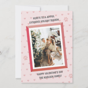 Tarjeta Festiva Patrón de pequeños corazones