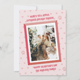 Tarjeta Festiva Patrón de pequeños corazones