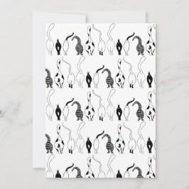 Tarjeta Festiva Patrón de puntas de gato