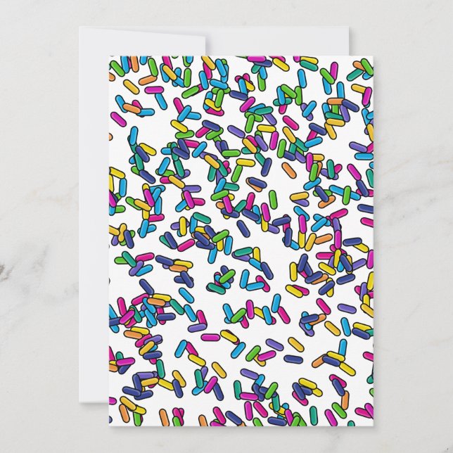 Tarjeta Festiva Patrón de rociadores dispersos (Anverso)