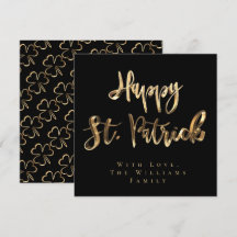 Patrón de trajes de chamrock feliz Día de San Patr