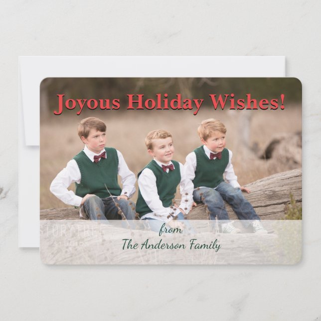 Tarjeta Festiva Patrón de Wreath de navidades Celtic Holly persona (Anverso)