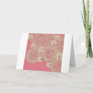 Tarjeta Festiva patrón floral abstracto rosa arte personalizado co
