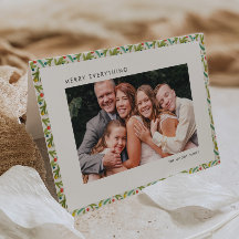 Patrón Navideño Festivo de Granja Moderna Foto