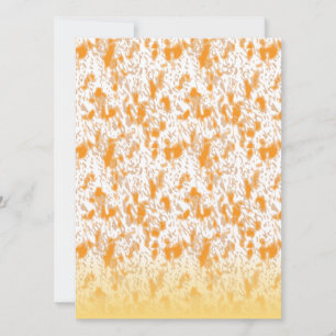 Tarjeta Festiva Patrón textil con un vibrante naranja y dorado