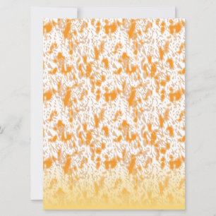 Tarjeta Festiva Patrón textil con un vibrante naranja y dorado