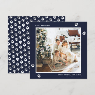 Tarjeta Festiva Patrona del Gato del Perro Azul Fotografía Fotogra