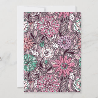 Tarjeta Festiva patrones de organización de flores