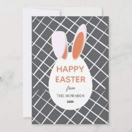Tarjeta Festiva Patrones modernos elegantes Felices Pascuas Foto