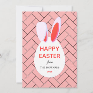 Tarjeta Festiva Patrones modernos elegantes Feliz Pascua Foto