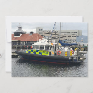 Tarjeta Festiva Patrulla de la policía del Reino Unido, Barco de R