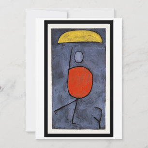 Tarjeta Festiva Paul Klee - Con Paraguas