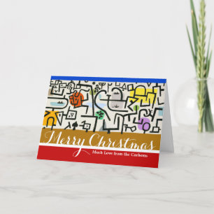 Tarjeta Festiva Paul Klee Expresionista abstracto Rich Harbour