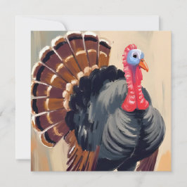 Tarjeta Festiva Pavo de Acción de Gracias | Feliz Día de Acción de