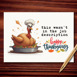 Tarjeta Festiva Pavo Descripción del Trabajo Falla Divertido Día d