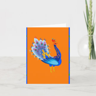 Tarjeta Festiva Pavo real