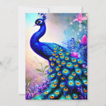 Pavo real de fantasía hermosa