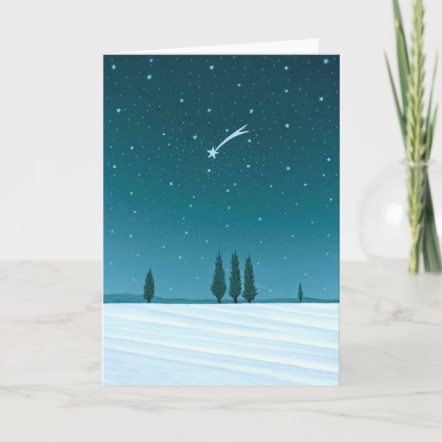 Tarjeta Festiva "Paz al universo" por Rino Li Causi (Anverso)