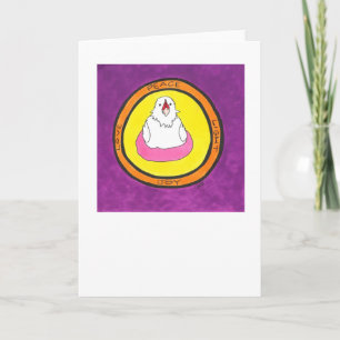 Tarjeta Festiva Paz. Amor. Luz. Alegría. Lola.