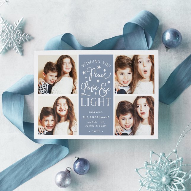 Tarjeta Festiva Paz, amor y luz | Foto de Hanukkah (Subido por el creador)