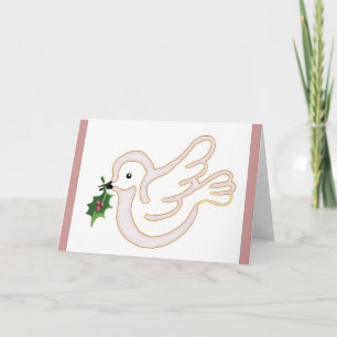 Tarjeta Festiva paz de los navidades