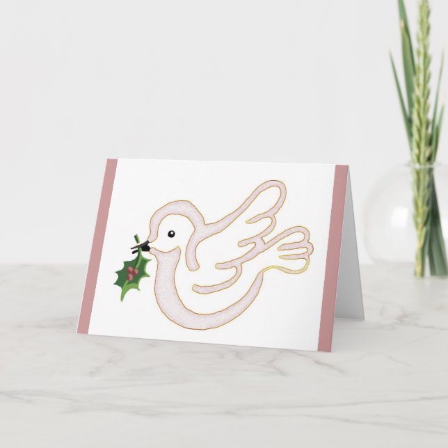 Tarjeta Festiva paz de los navidades (Anverso)